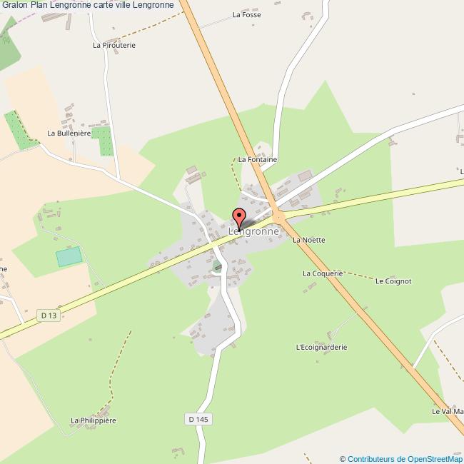Plan Lengronne carte ville Lengronne