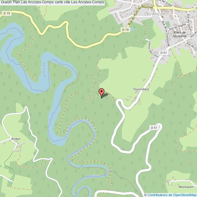 plan Les Ancizes-Comps