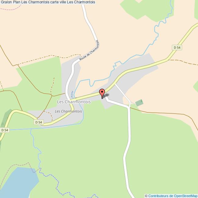 Plan Les Charmontois carte ville Les Charmontois