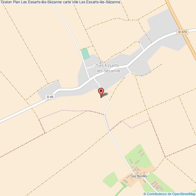 Plan Les EssartslèsSézanne carte ville Les EssartslèsSézanne