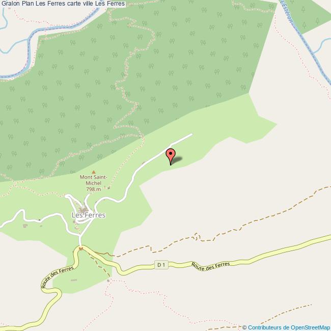 Plan Les Ferres carte ville Les Ferres