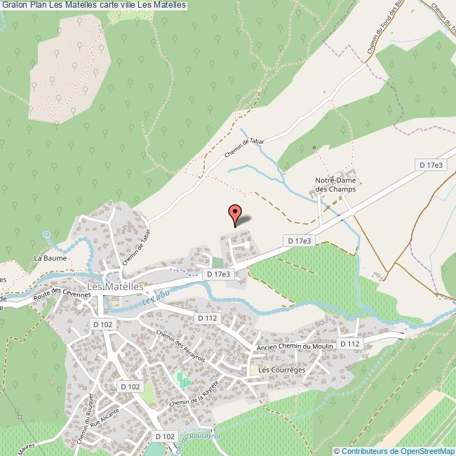 plan Les Matelles