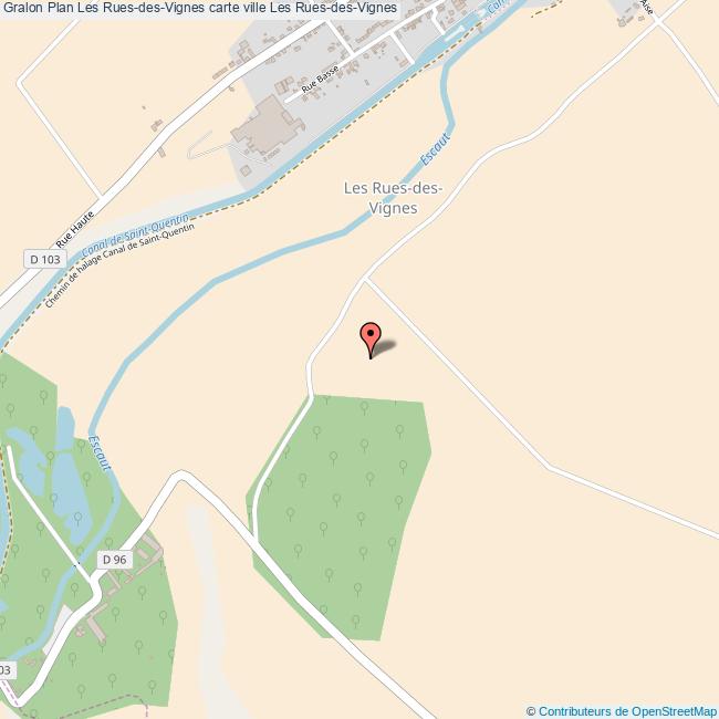 Plan Les RuesdesVignes carte ville Les RuesdesVignes