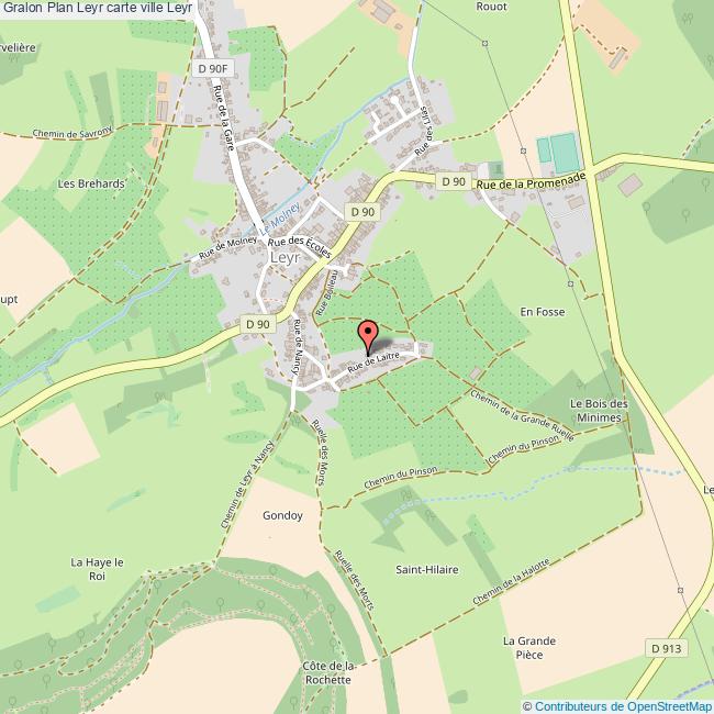 Plan Leyr carte ville Leyr