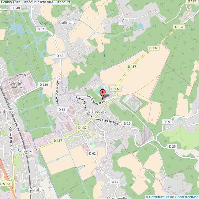 Plan De La Ville De Liancourt Plan De La Ville De Liancourt