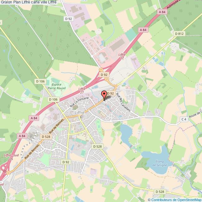 Plan Liffré carte ville Liffré