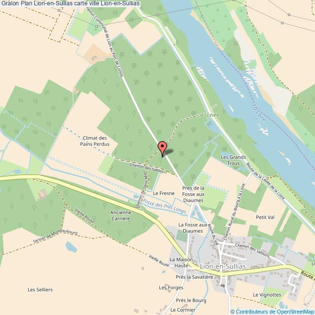 Plan LionenSullias carte ville LionenSullias