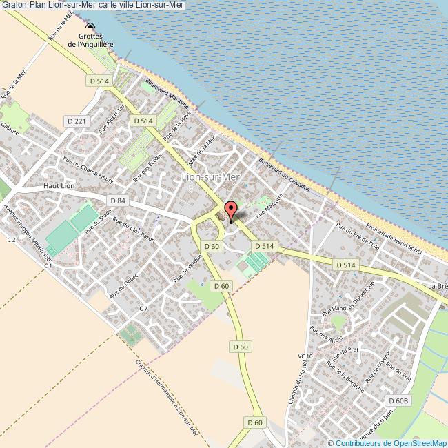 Plan Lion Sur Mer Carte Ville Lion Sur Mer Plan Lion Sur Mer Carte Ville Lion Sur Mer