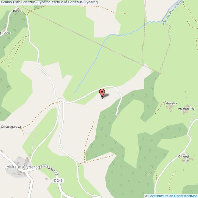 Plan LohitzunOyhercq carte ville LohitzunOyhercq