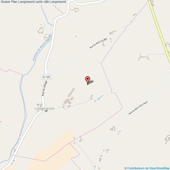 Plan Longmesnil carte ville Longmesnil