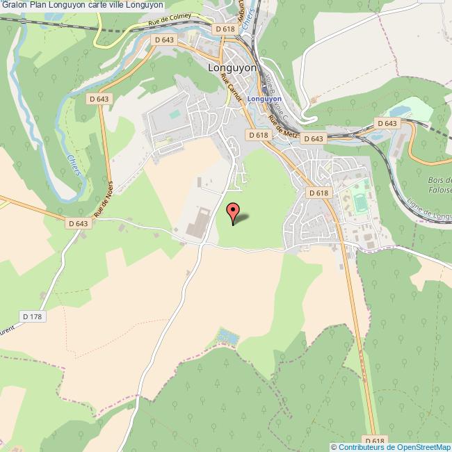 Plan Longuyon carte ville Longuyon