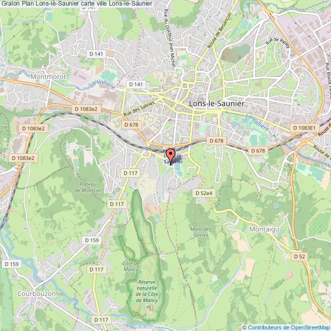 plan Lons-le-Saunier