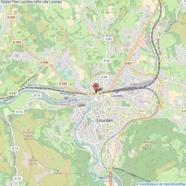 plan ville Lourdes