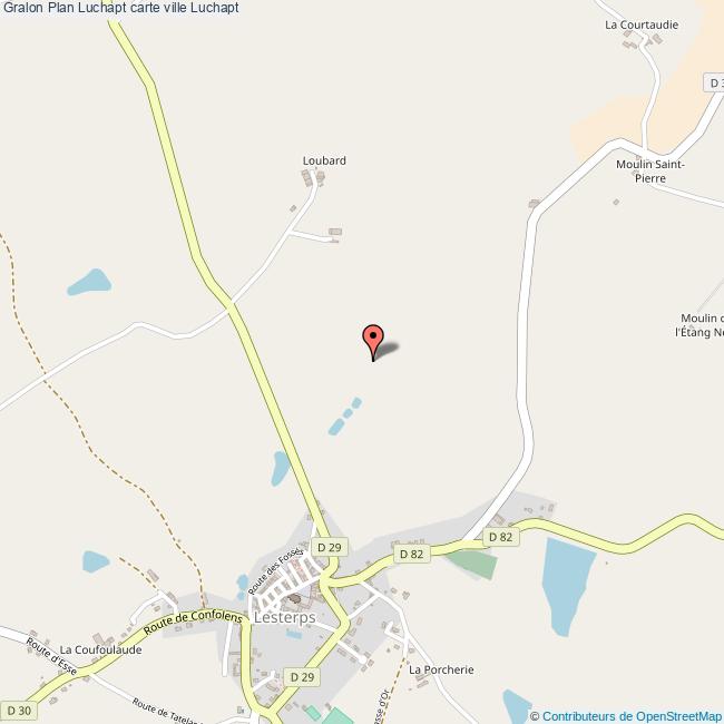Plan Luchapt carte ville Luchapt
