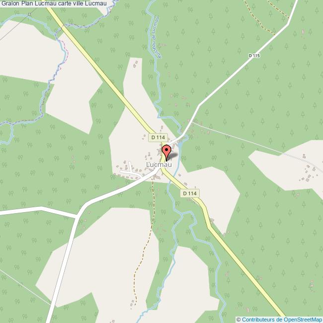 Plan Lucmau carte ville Lucmau