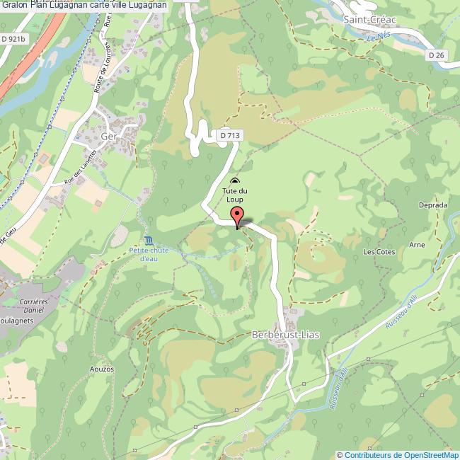 Plan Lugagnan carte ville Lugagnan