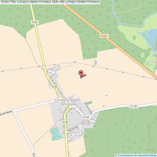 Plan LumignyNeslesOrmeaux carte ville LumignyNeslesOrmeaux