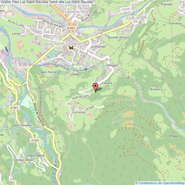 Plan LuzSaintSauveur carte ville LuzSaintSauveur