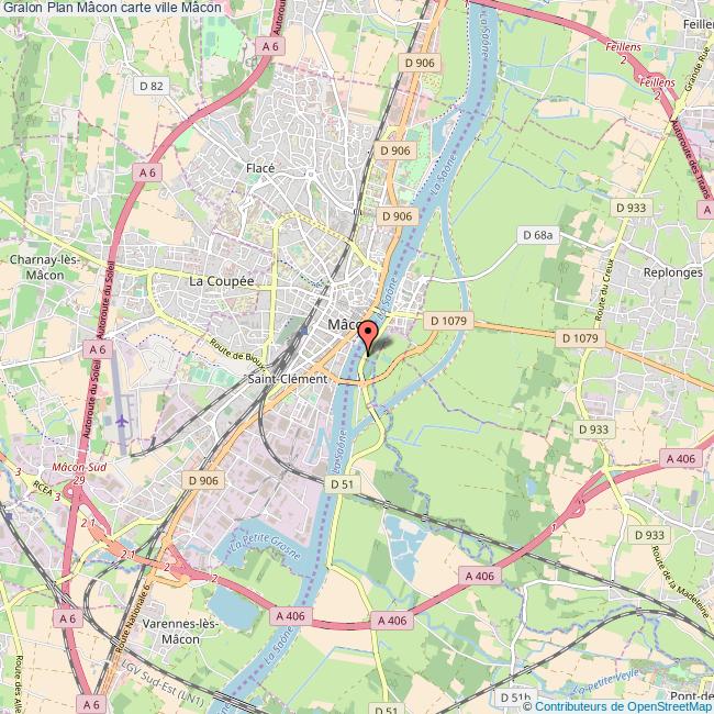 plan ville Mâcon