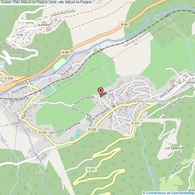 plan Mâcot-la-Plagne