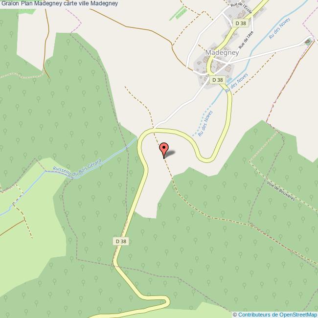 Plan Madegney carte ville Madegney