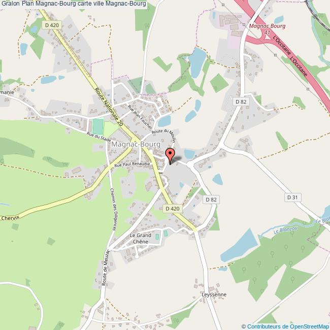 Plan MagnacBourg carte ville MagnacBourg