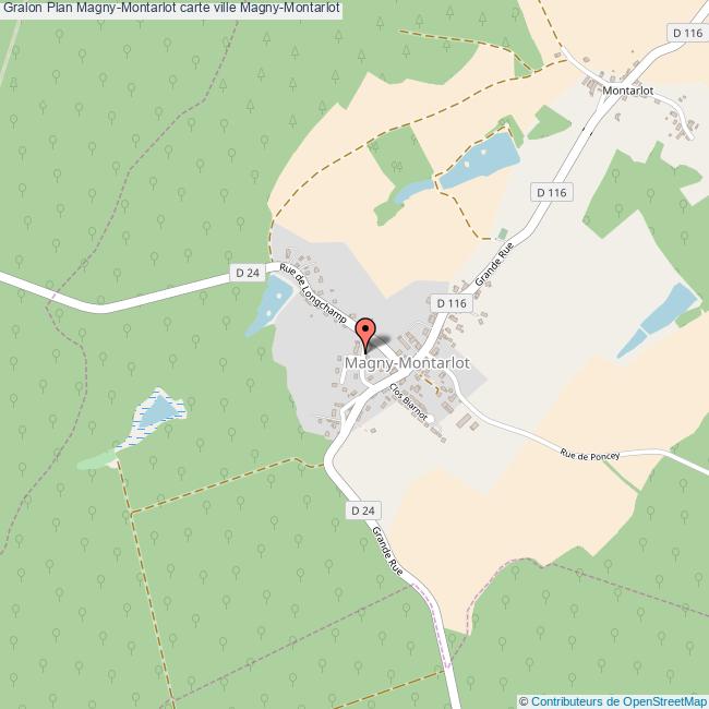 Plan MagnyMontarlot carte ville MagnyMontarlot