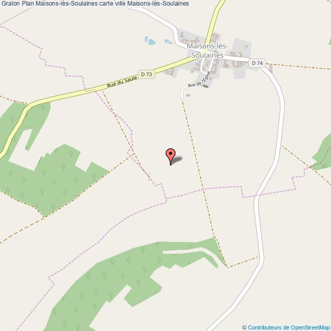 Plan MaisonslèsSoulaines carte ville MaisonslèsSoulaines