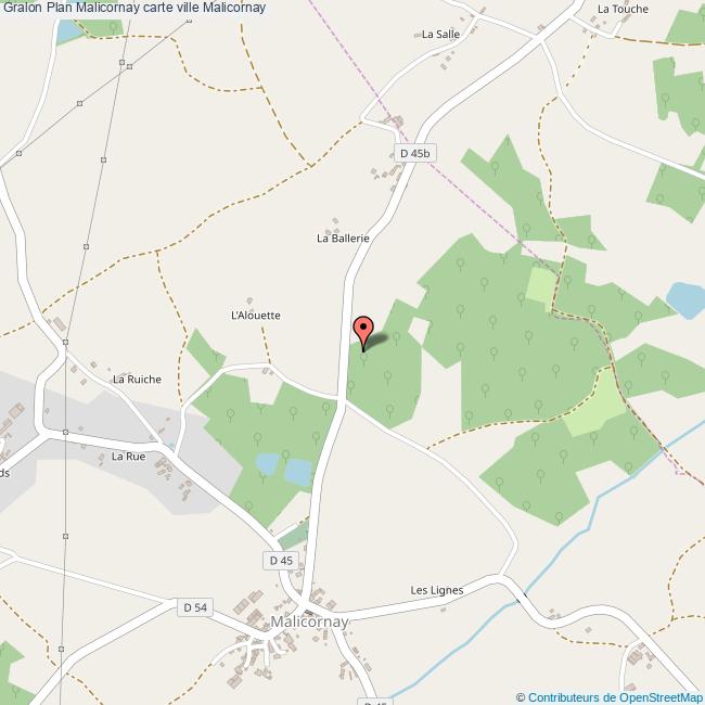 Plan Malicornay carte ville Malicornay