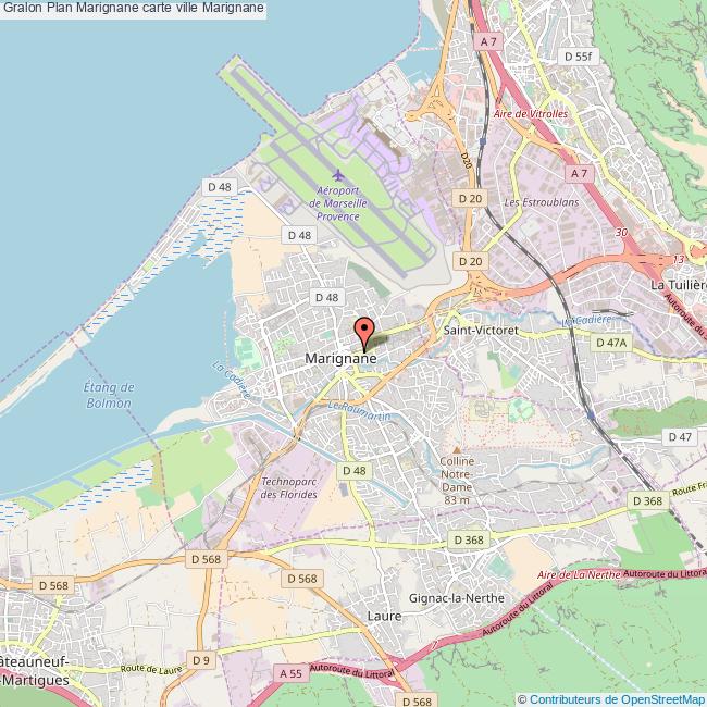 Plan de Marignane  Voyages  Cartes