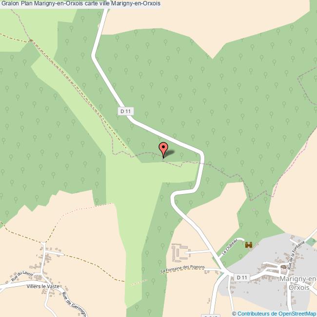 Plan MarignyenOrxois carte ville MarignyenOrxois