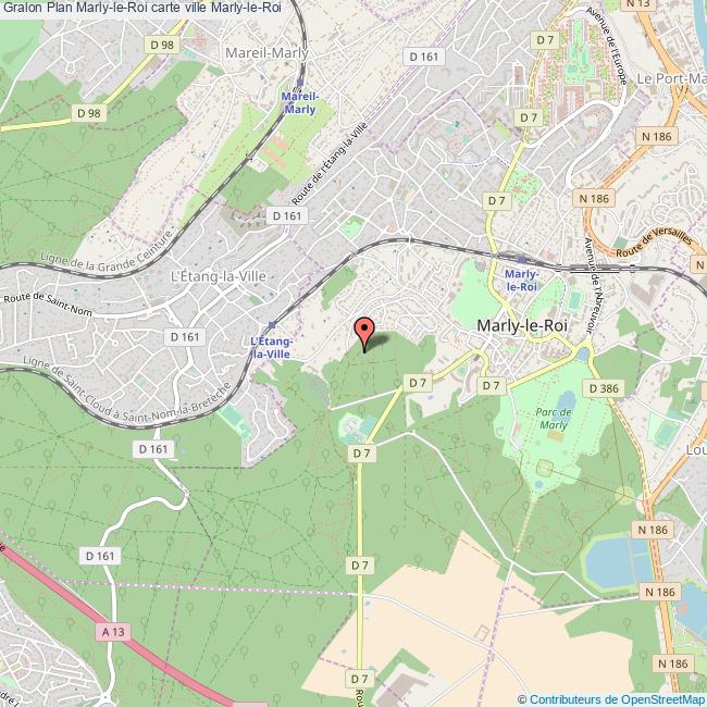 Plan MarlyleRoi carte ville MarlyleRoi
