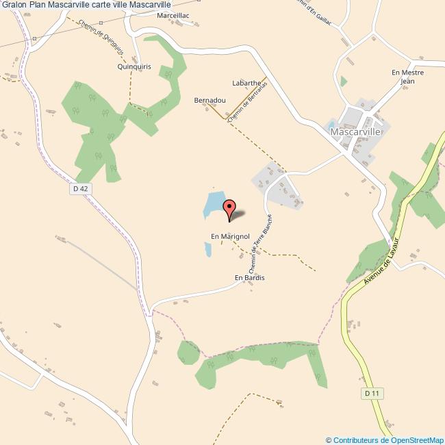 Plan Mascarville carte ville Mascarville