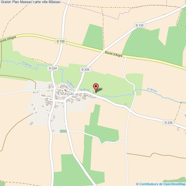 Plan Massac carte ville Massac