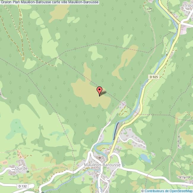 Plan MauléonBarousse carte ville MauléonBarousse