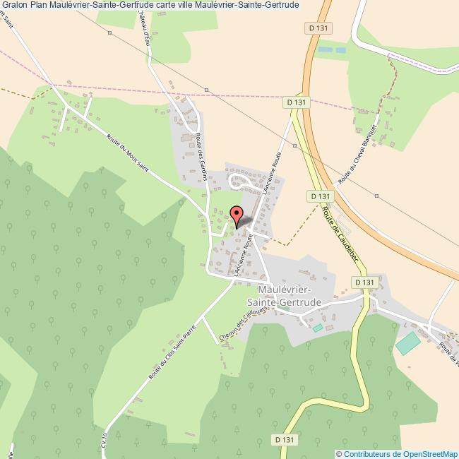 Plan MaulévrierSainteGertrude carte ville MaulévrierSainteGertrude