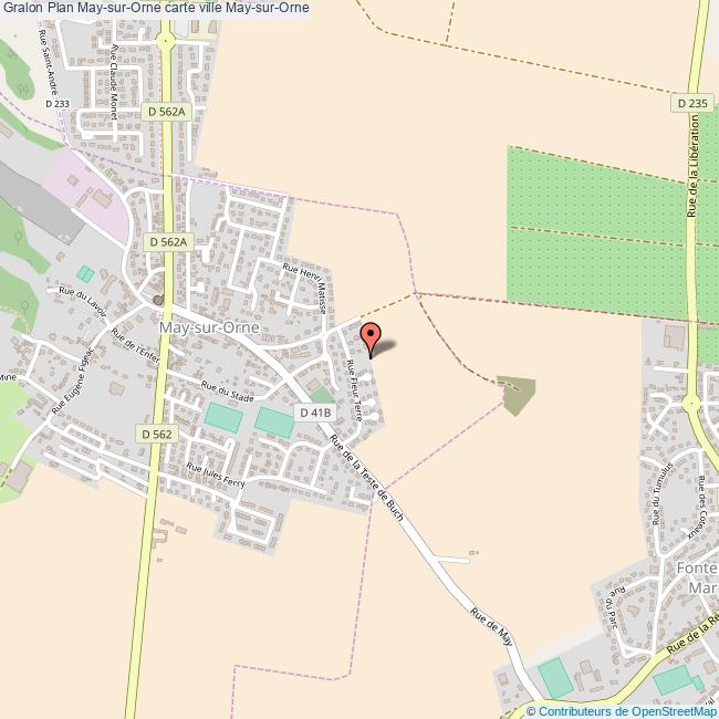 Plan May Sur Orne Carte Ville May Sur Orne