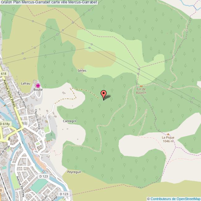 Plan MercusGarrabet carte ville MercusGarrabet