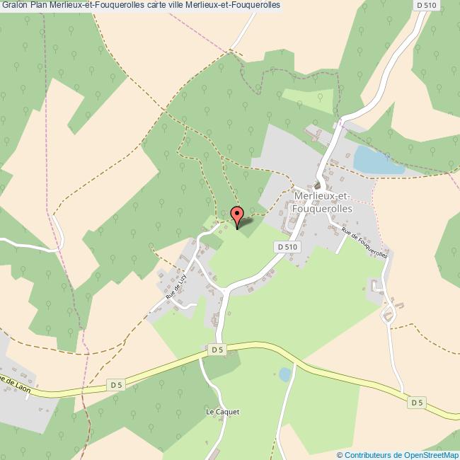 Plan MerlieuxetFouquerolles carte ville MerlieuxetFouquerolles