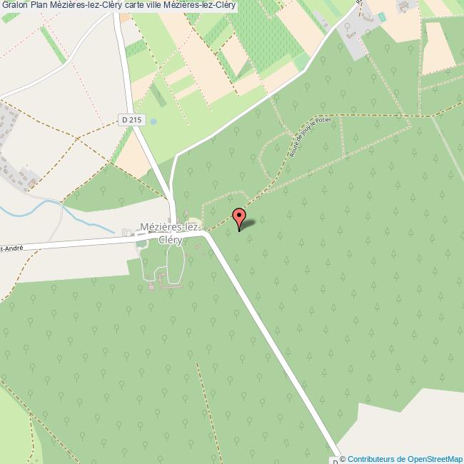 Plan MézièreslezCléry carte ville MézièreslezCléry