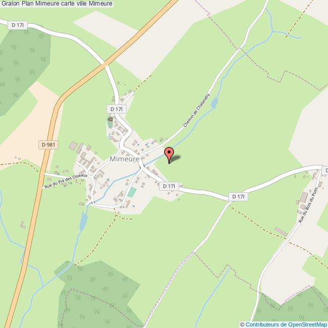 Plan Mimeure carte ville Mimeure