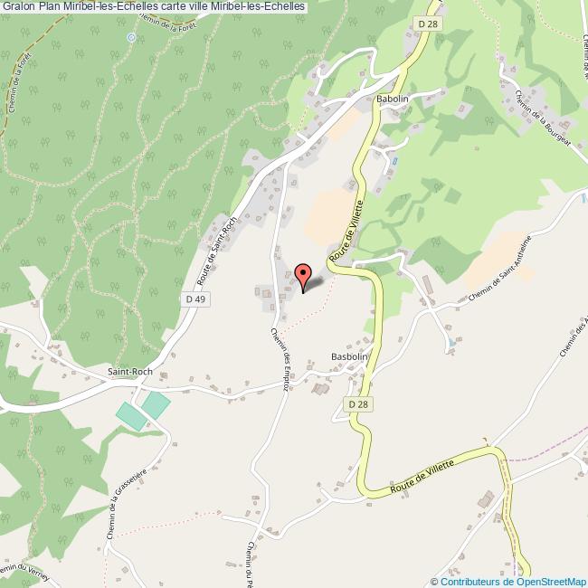 plan Miribel-les-Echelles