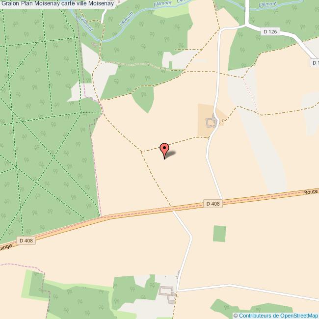 Plan Moisenay carte ville Moisenay