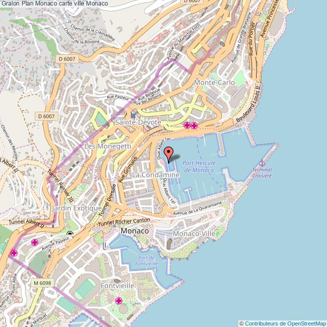 plan ville Monaco