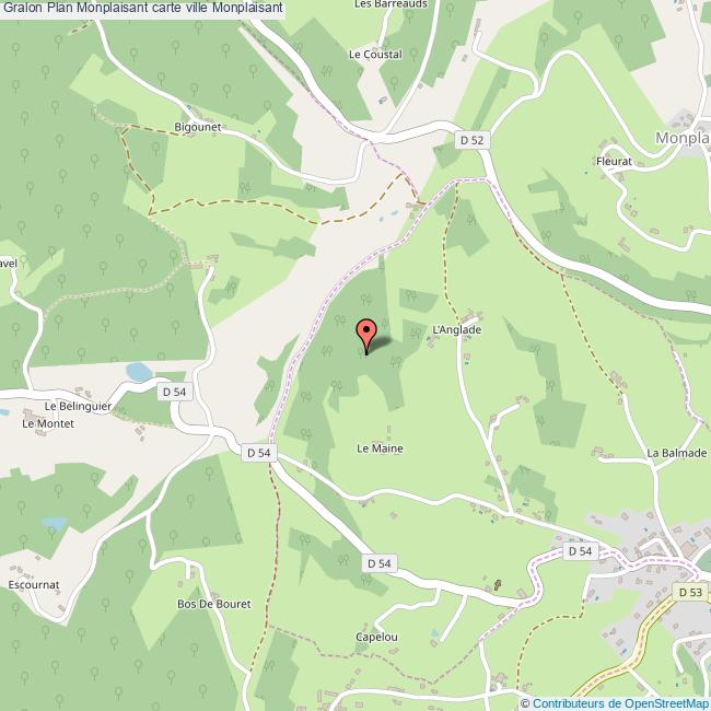Plan Monplaisant carte ville Monplaisant