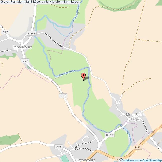 Plan MontSaintLéger carte ville MontSaintLéger