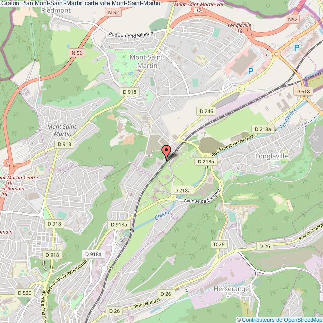 Plan MontSaintMartin carte ville MontSaintMartin