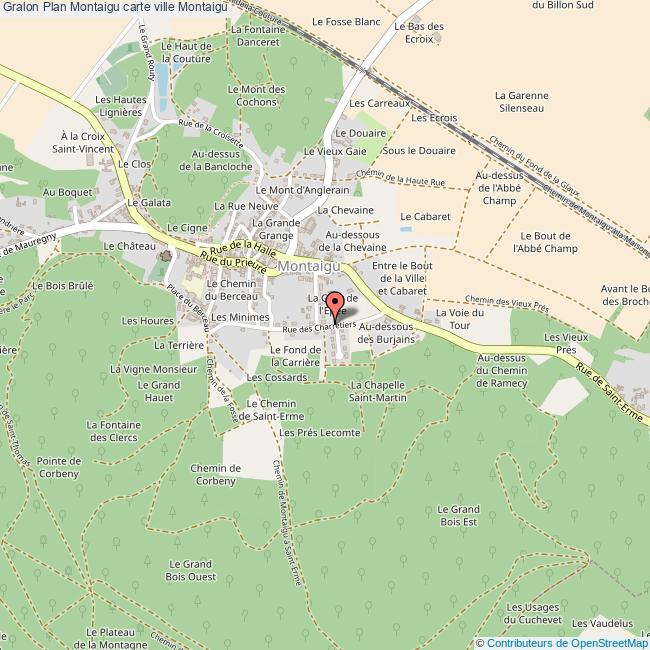 Plan Montaigu carte ville Montaigu