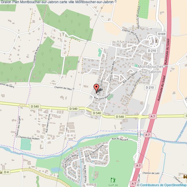 Plan MontbouchersurJabron carte ville MontbouchersurJabron