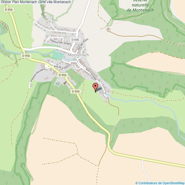 Plan Montenach carte ville Montenach